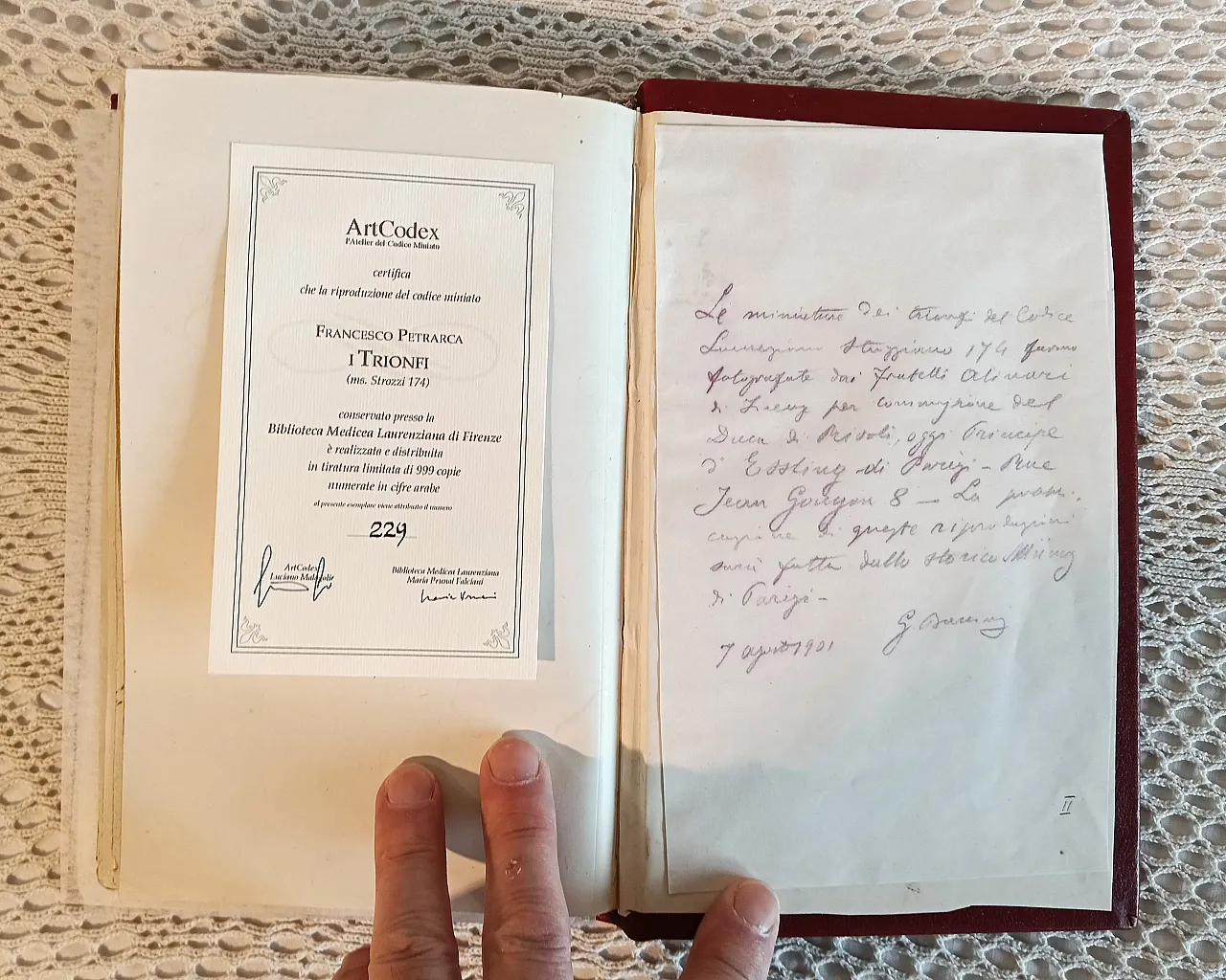 I Trionfi di Francesco Petrarca riproduzione Art.codex, anni '70 28
