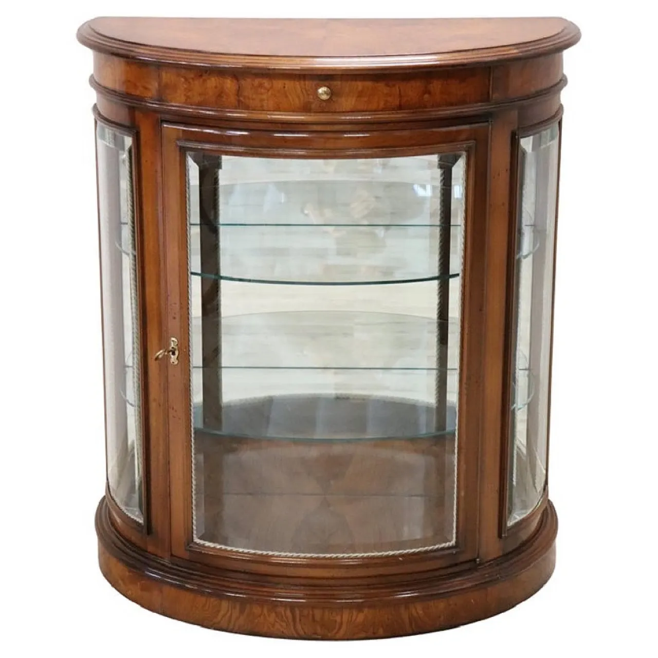 Classic display cabinet in walnut, 1990s 1