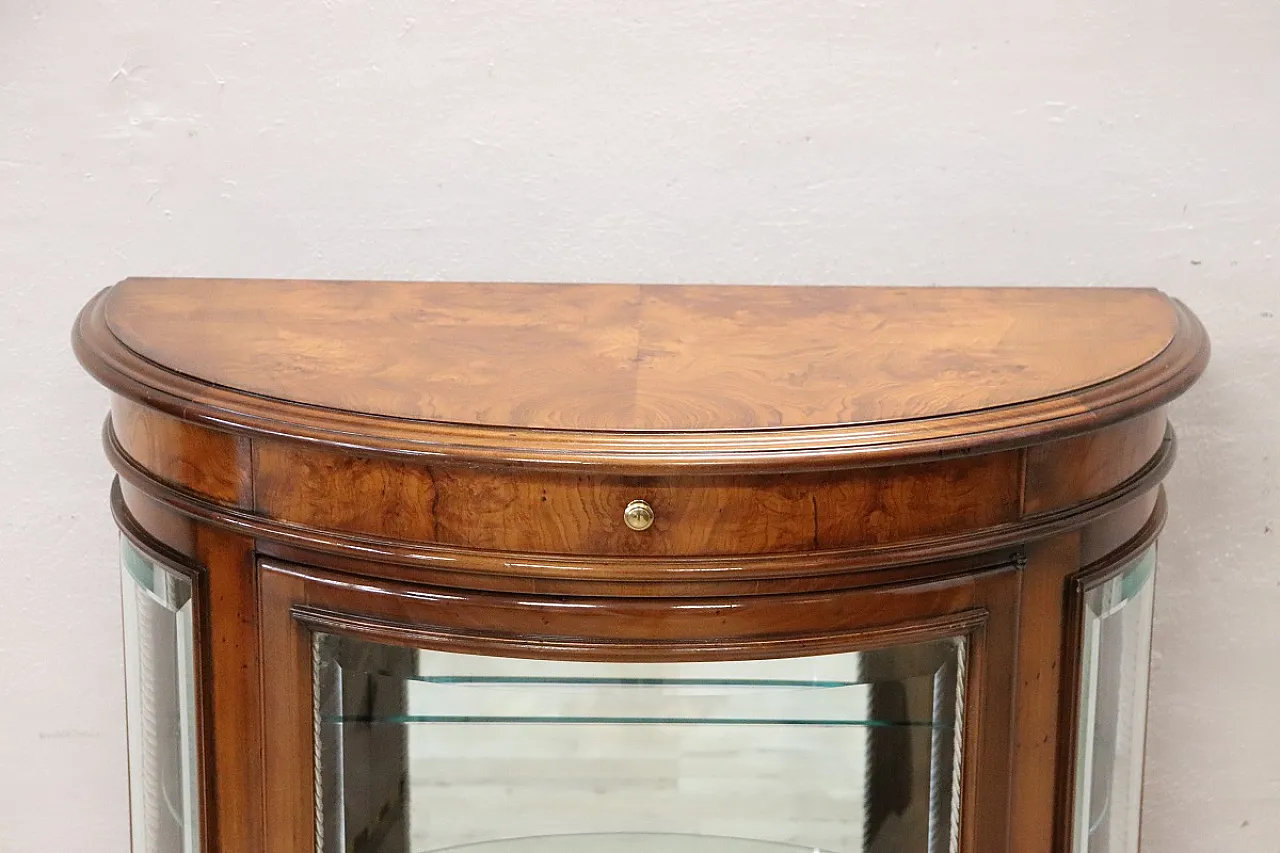 Classic display cabinet in walnut, 1990s 3