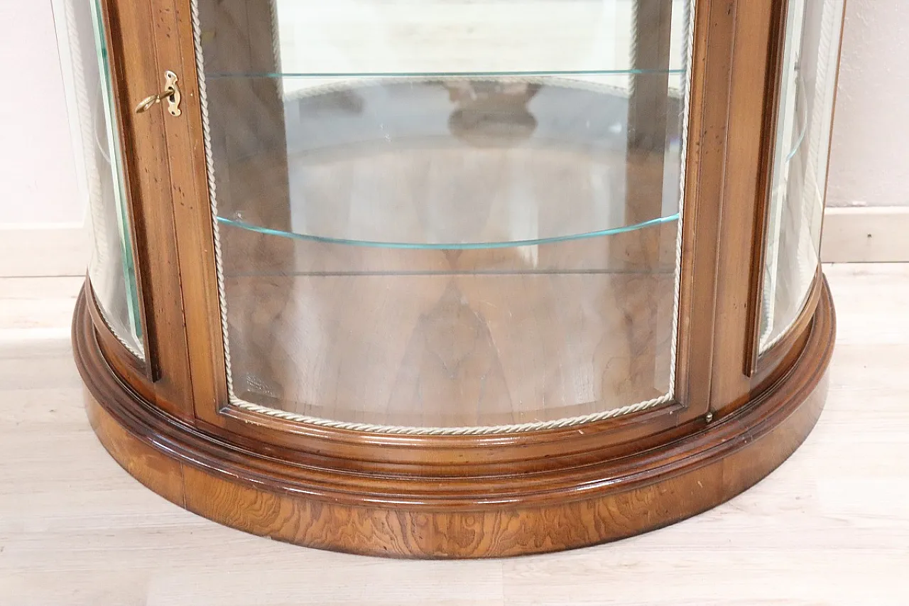 Classic display cabinet in walnut, 1990s 4
