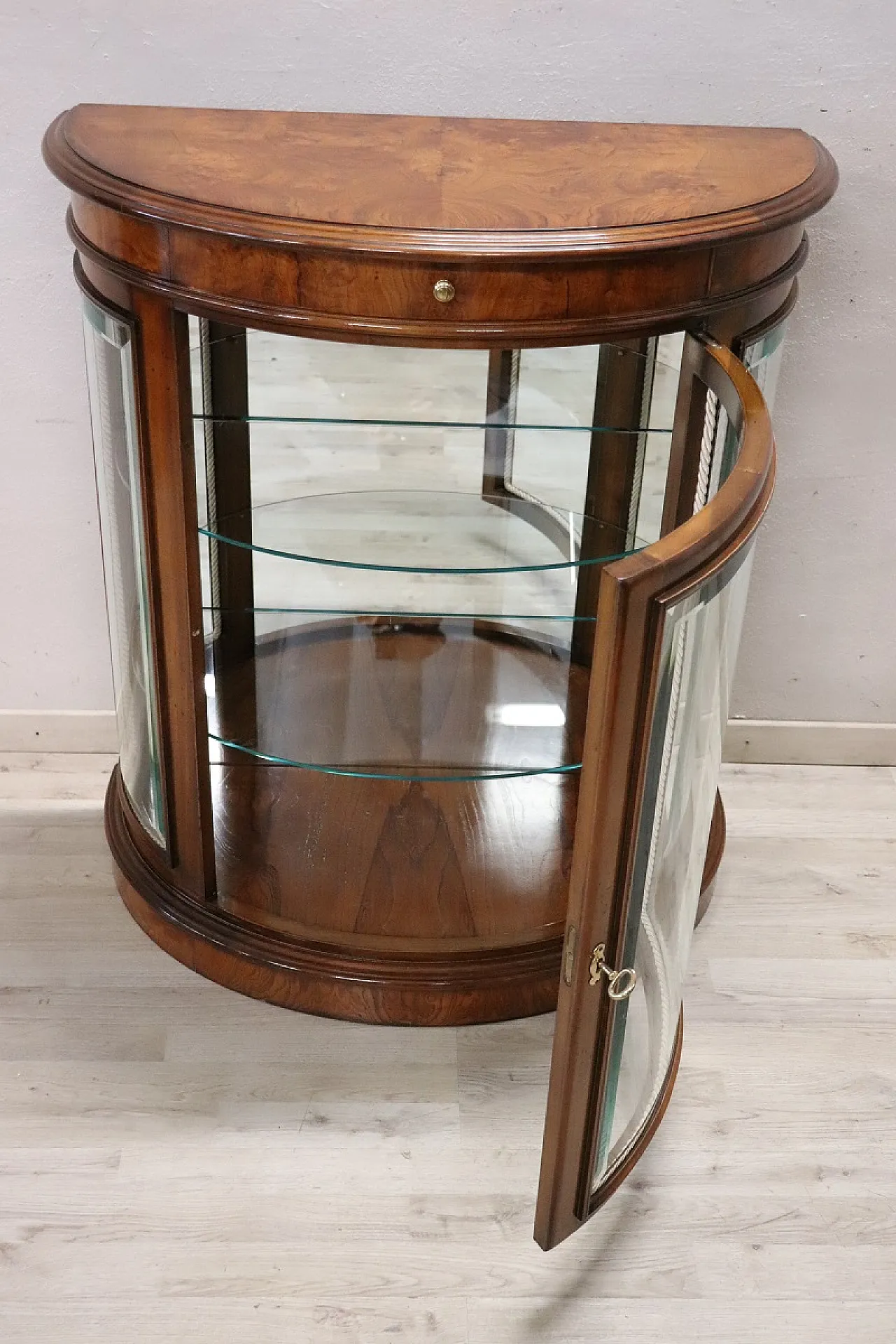 Classic display cabinet in walnut, 1990s 7