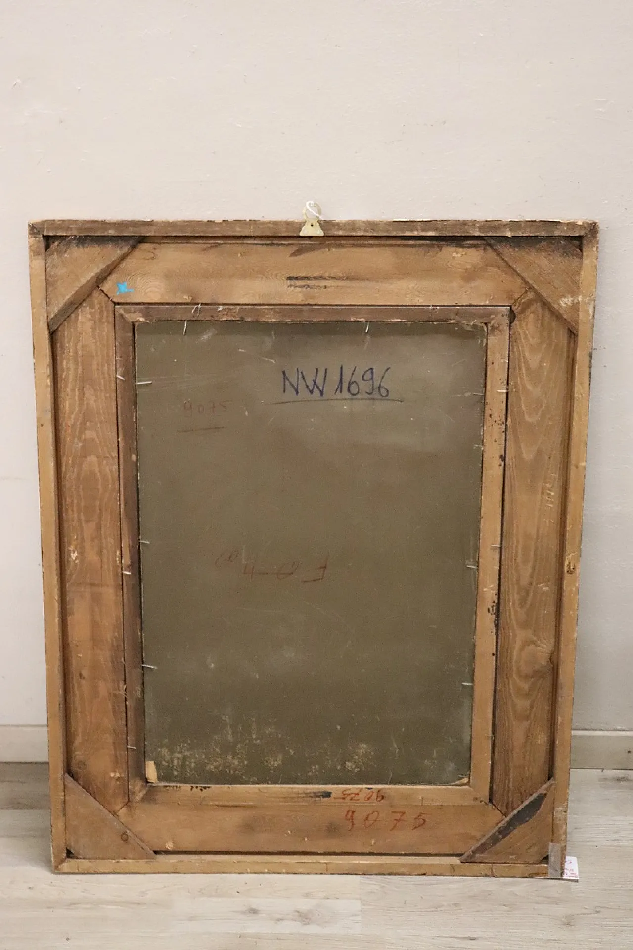 Olio su cartone, Giovane pittrice con cardinale, '800 15