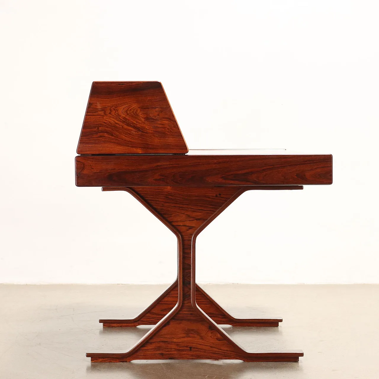 Veneered writing desk by Gianfranco Frattini for Bernini, 1960s 3