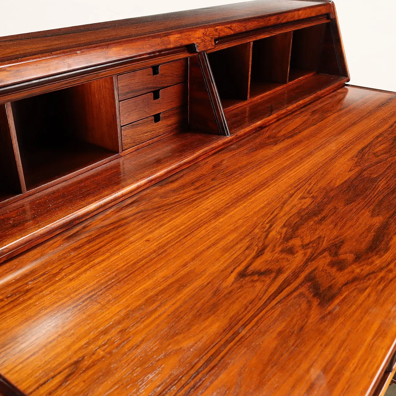 Veneered writing desk by Gianfranco Frattini for Bernini, 1960s 5