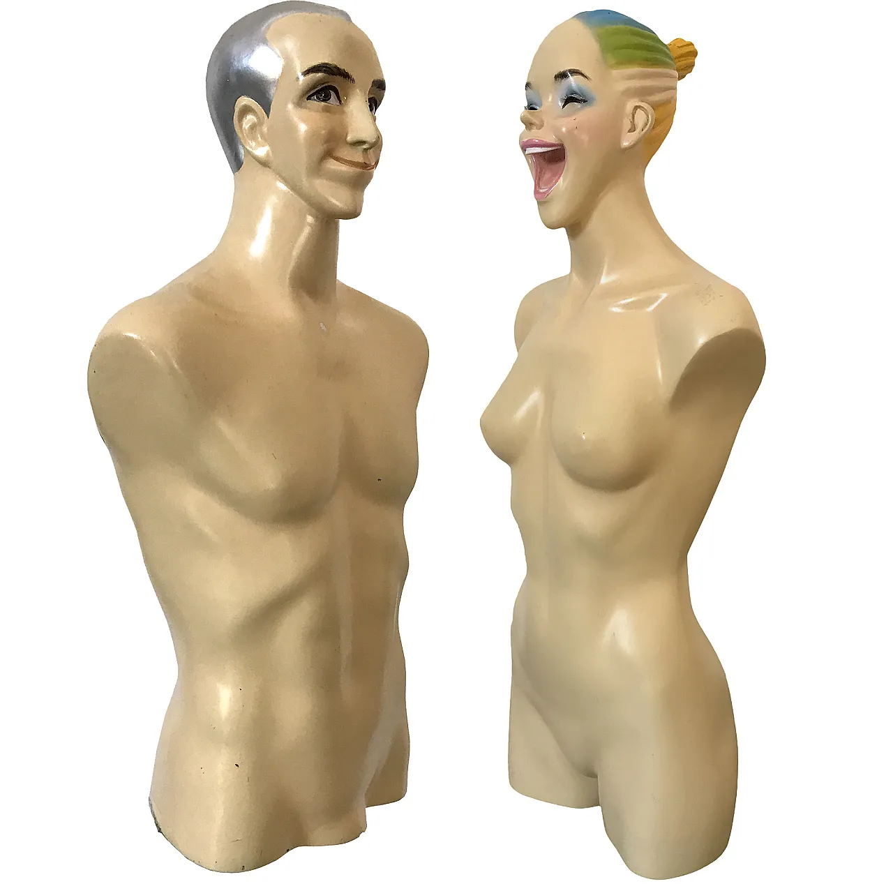 Coppia di manichini Fiorucci, anni ’80 1