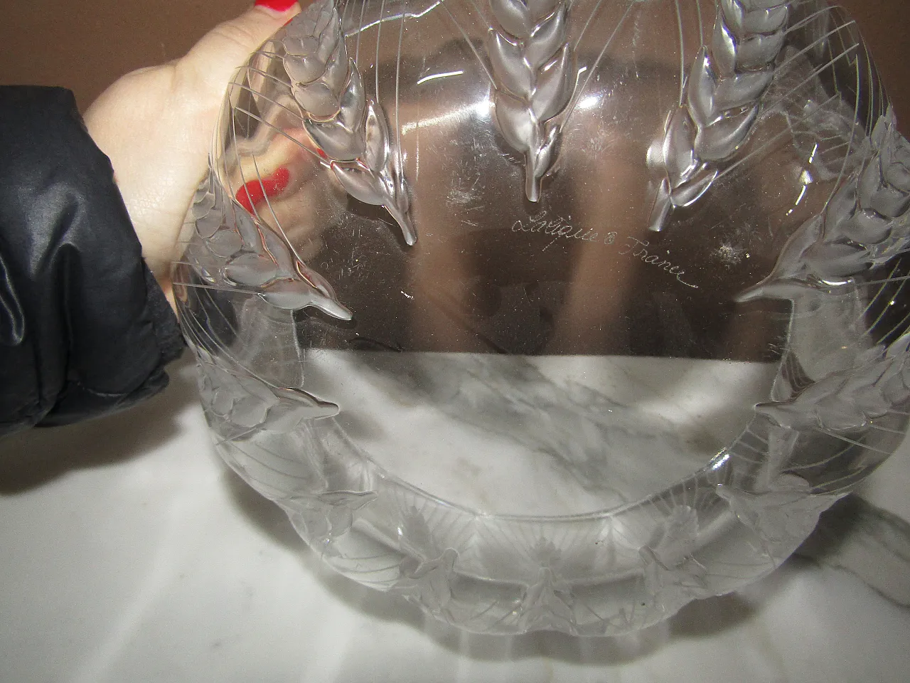 Bowl by Lalique, 90s 6