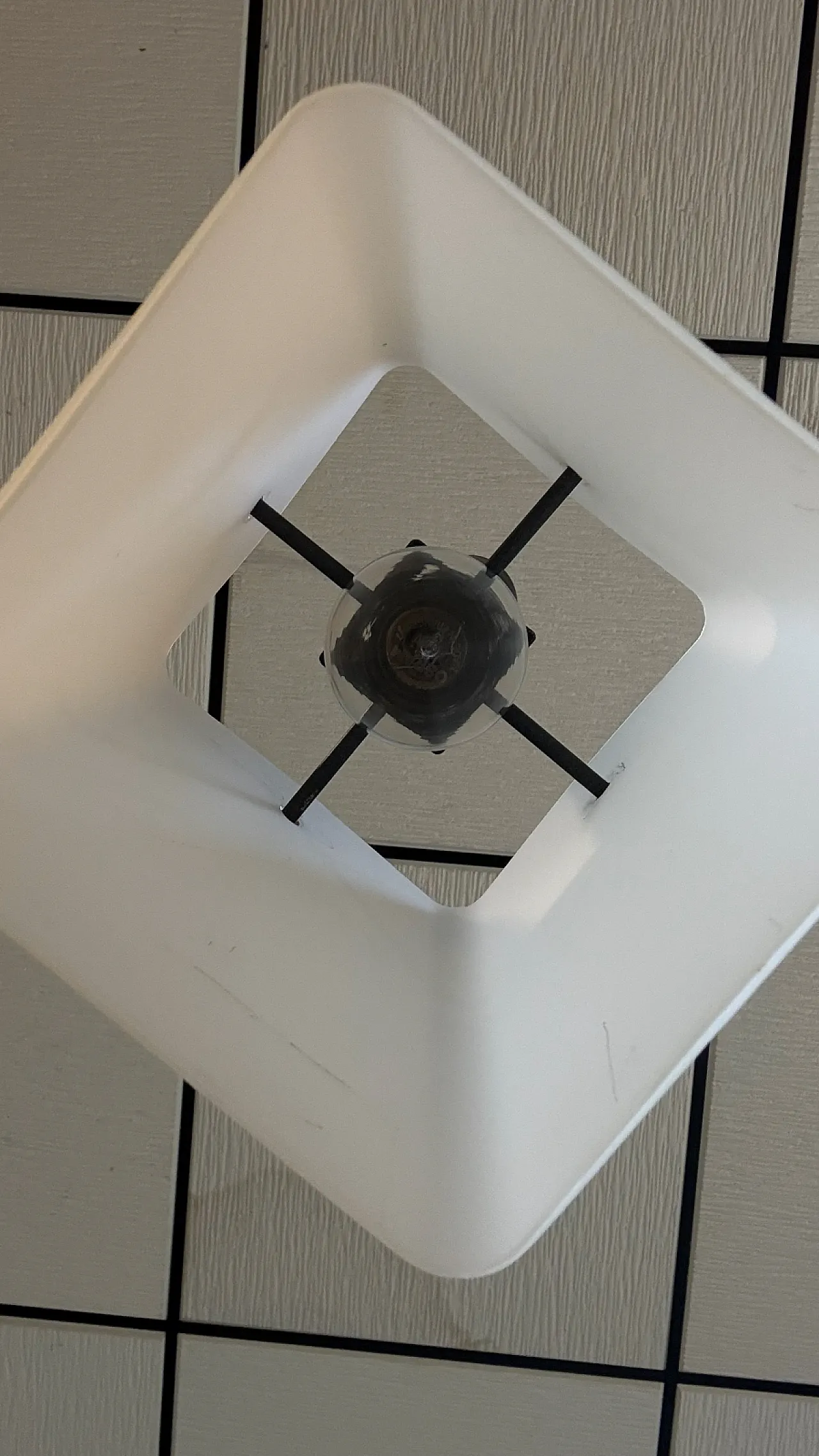 Coppia di lampade in vetro opalino e metallo di Stilux Milano,anni '60 5