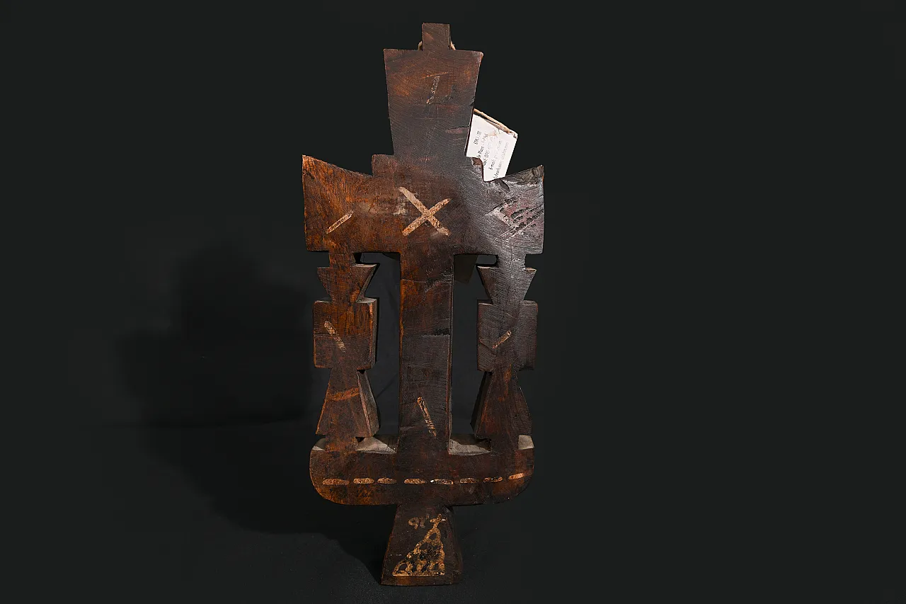 Romanian Orthodox Cross Sculpture by Victoria & Marian Zidaru, 1991 7