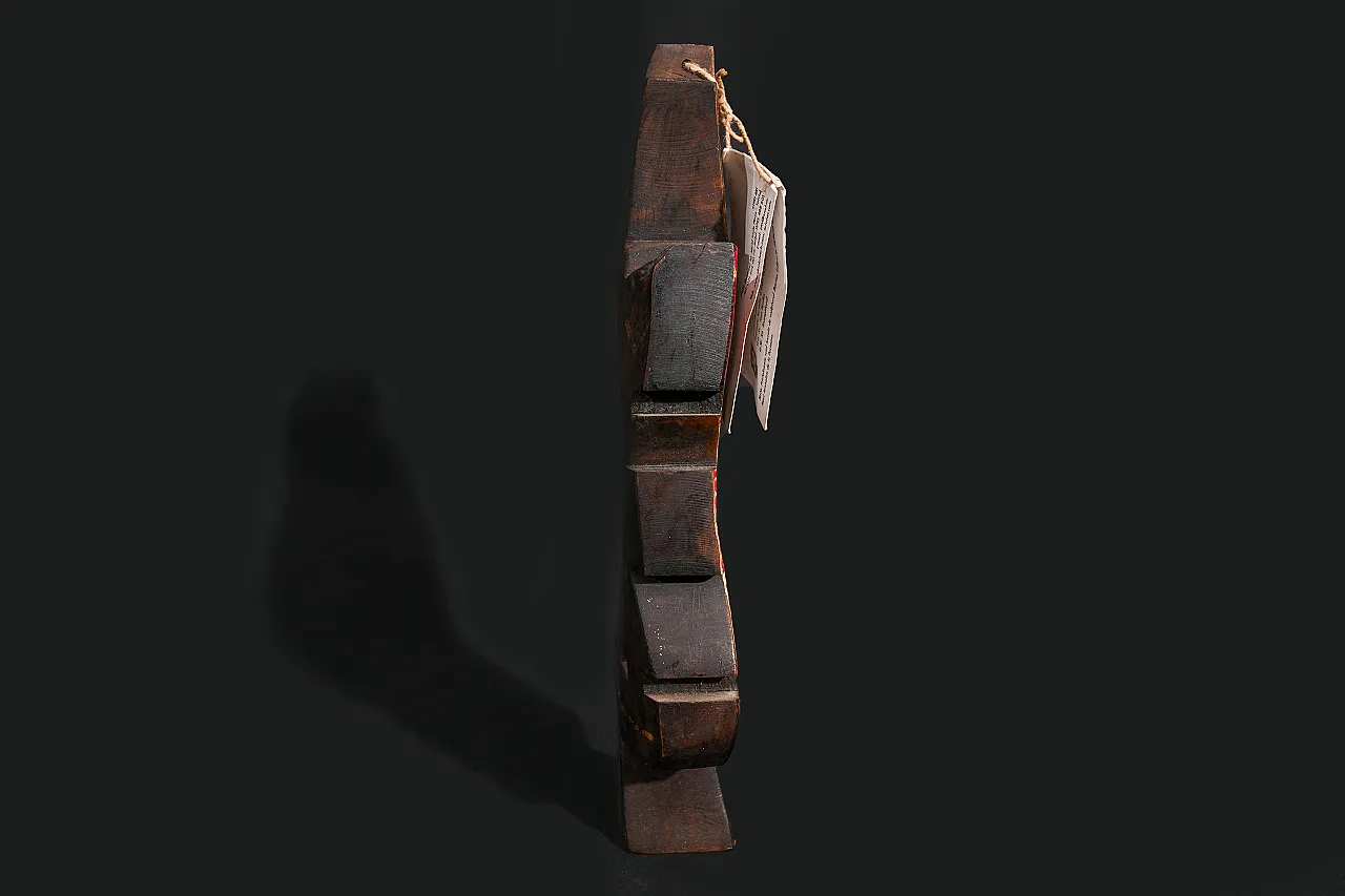 Romanian Orthodox Cross Sculpture by Victoria & Marian Zidaru, 1991 8