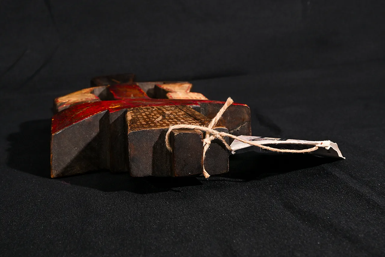 Romanian Orthodox Cross Sculpture by Victoria & Marian Zidaru, 1991 11