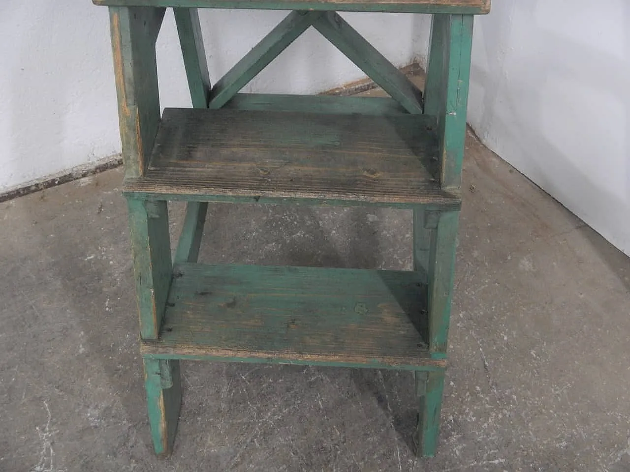 Ladder stool in fir wood 1960 8