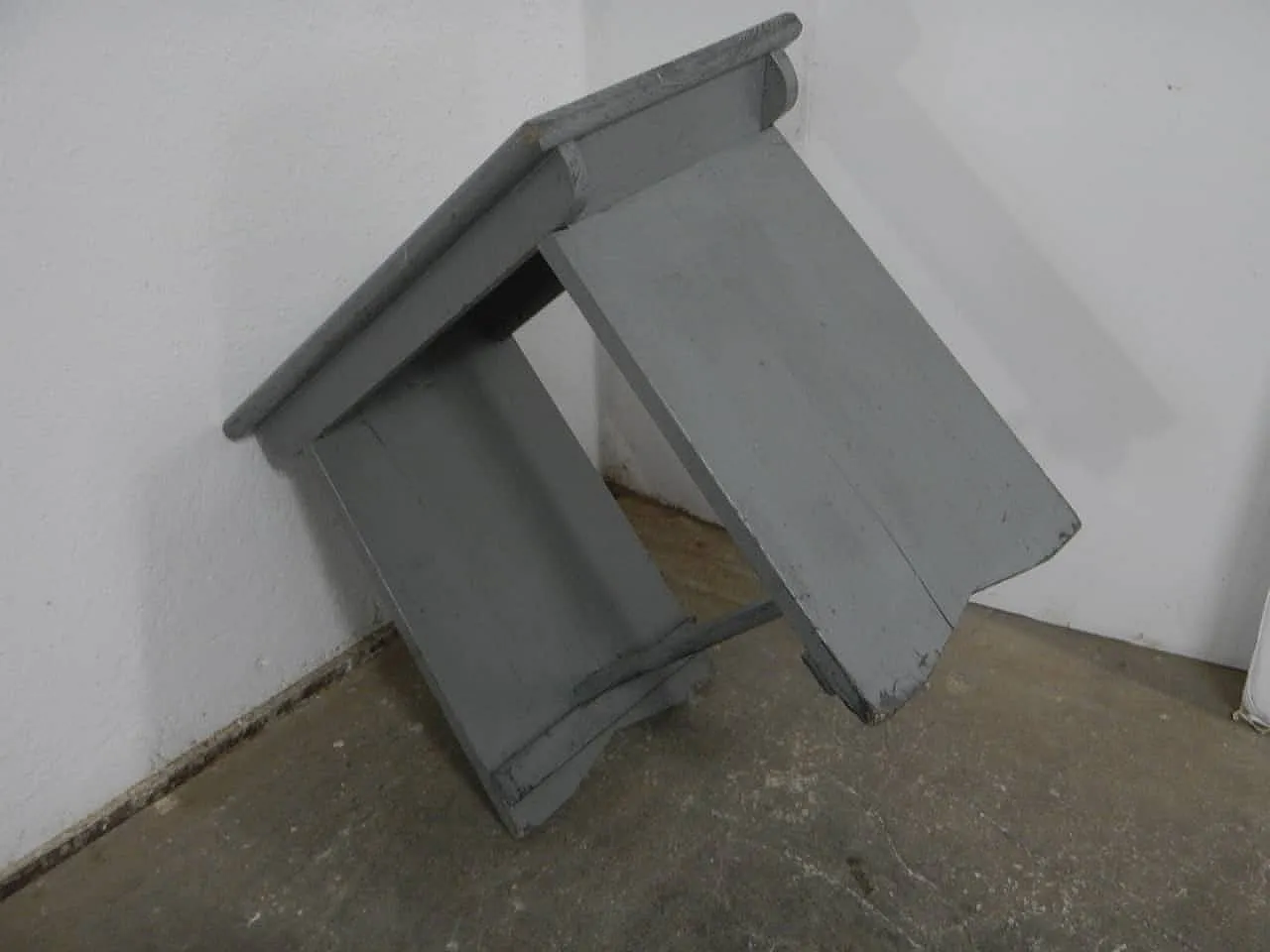 Panca/Sgabello in legno di abete 1960 3