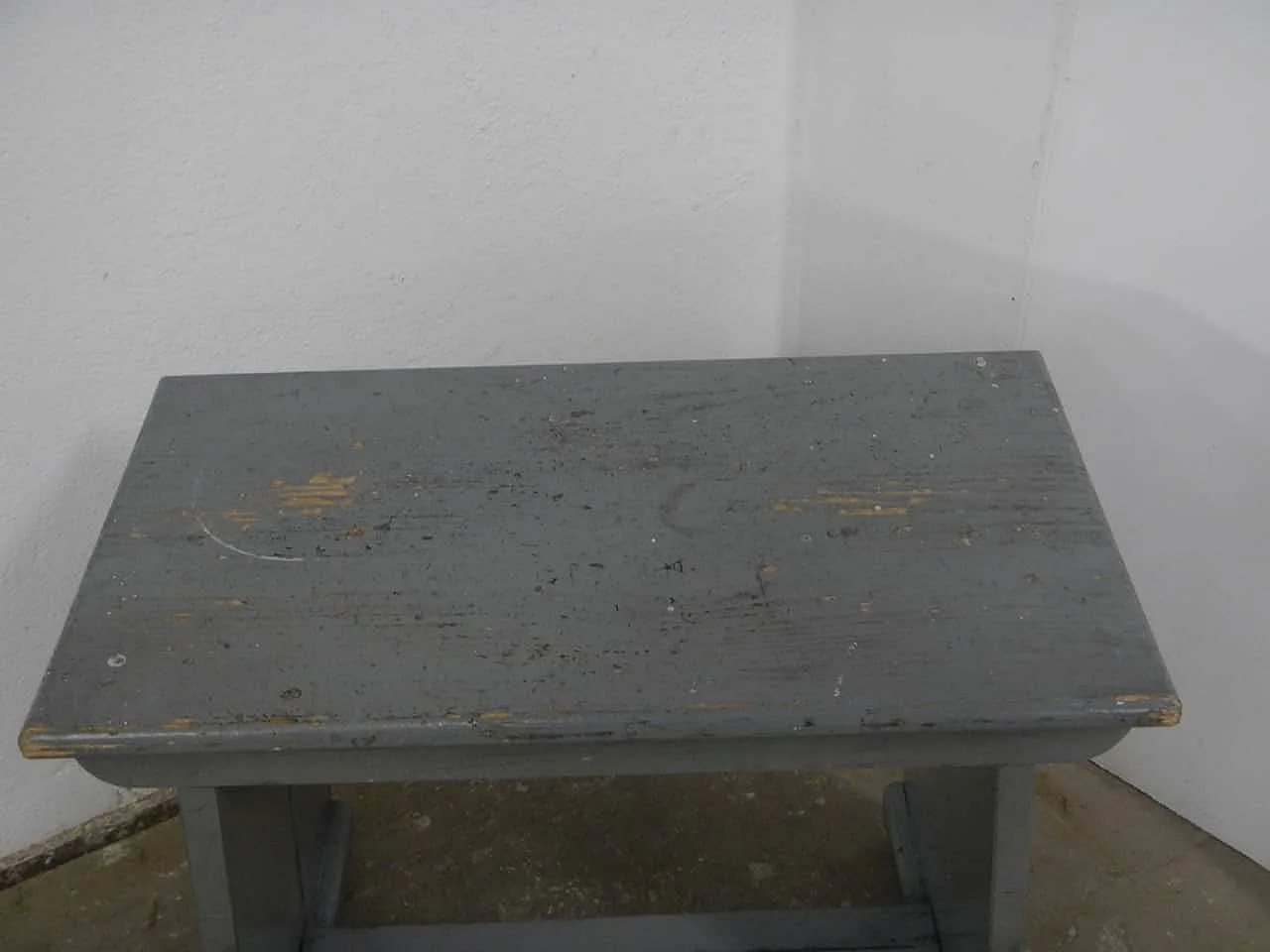 Panca/Sgabello in legno di abete 1960 5