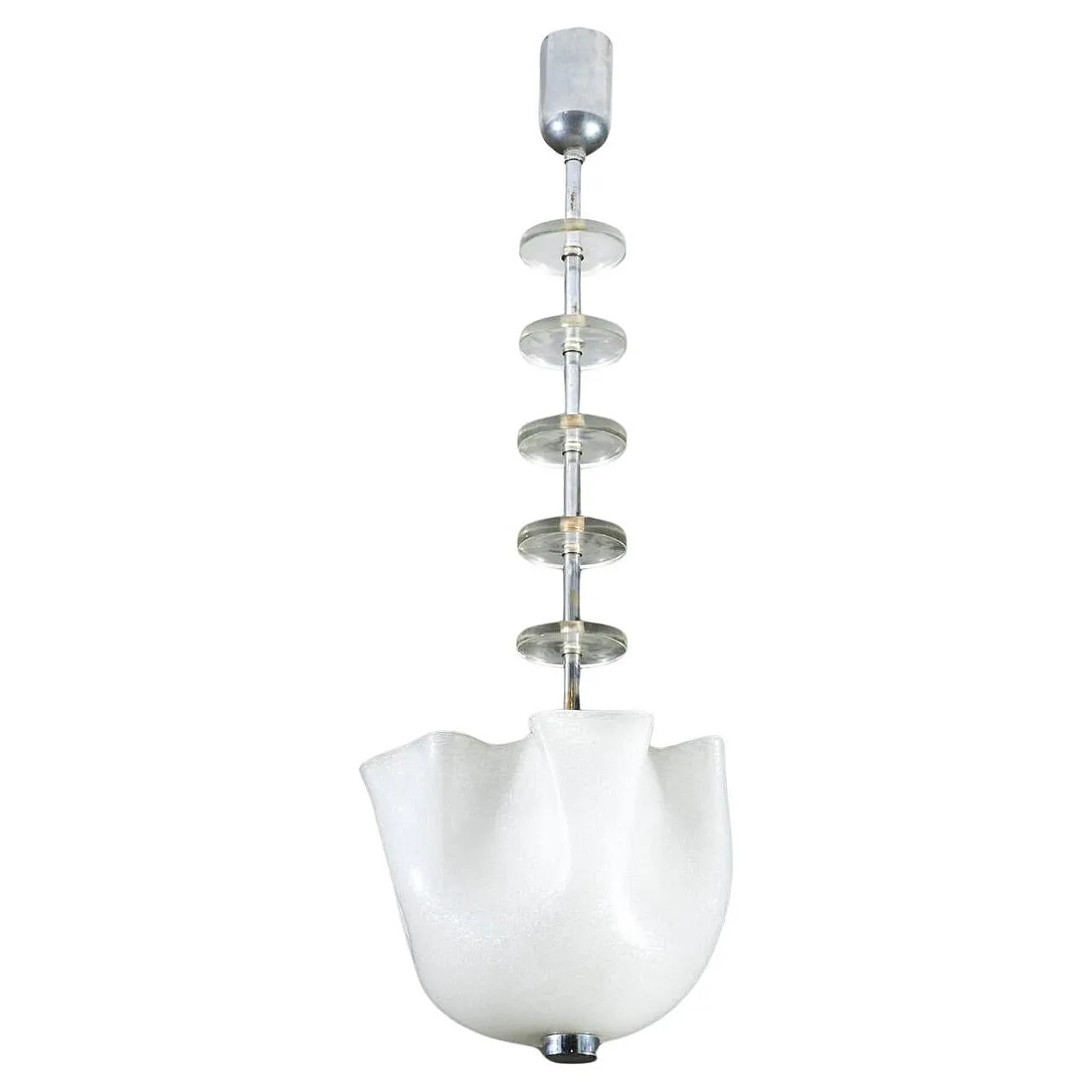 Lampada a sospensione di Seguso Vetri d'Arte, anni '40 1