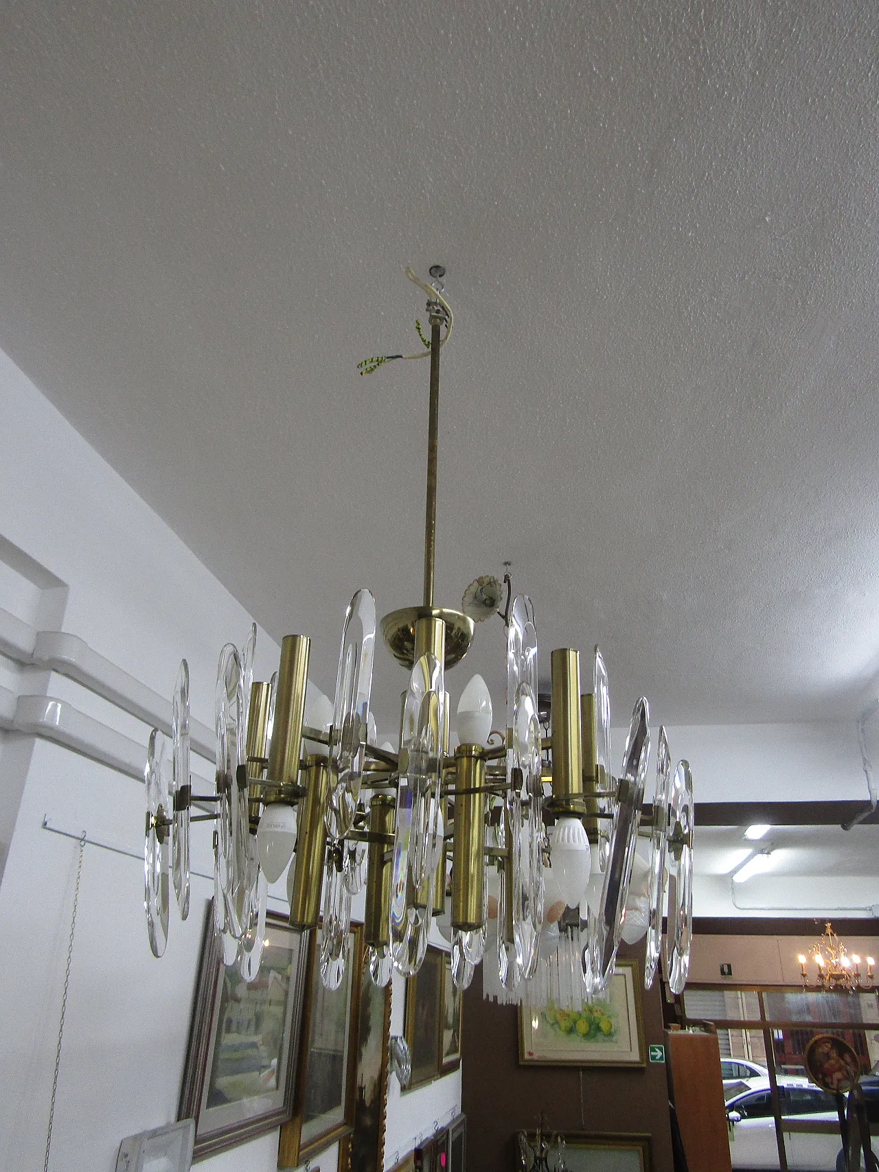 Chandelier by Gaetano Sciolari, 80s 4