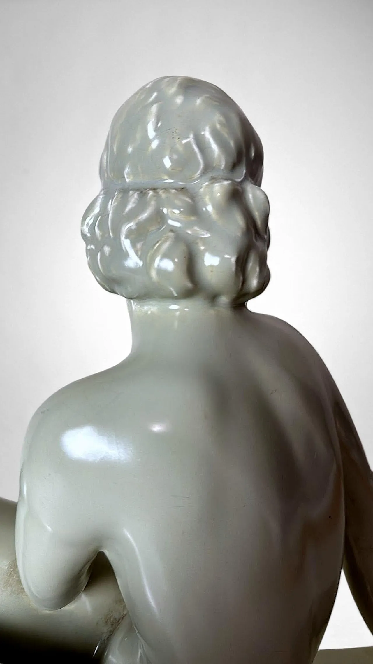 Art Deco ceramic figure of a young woman, mid-20th century 15