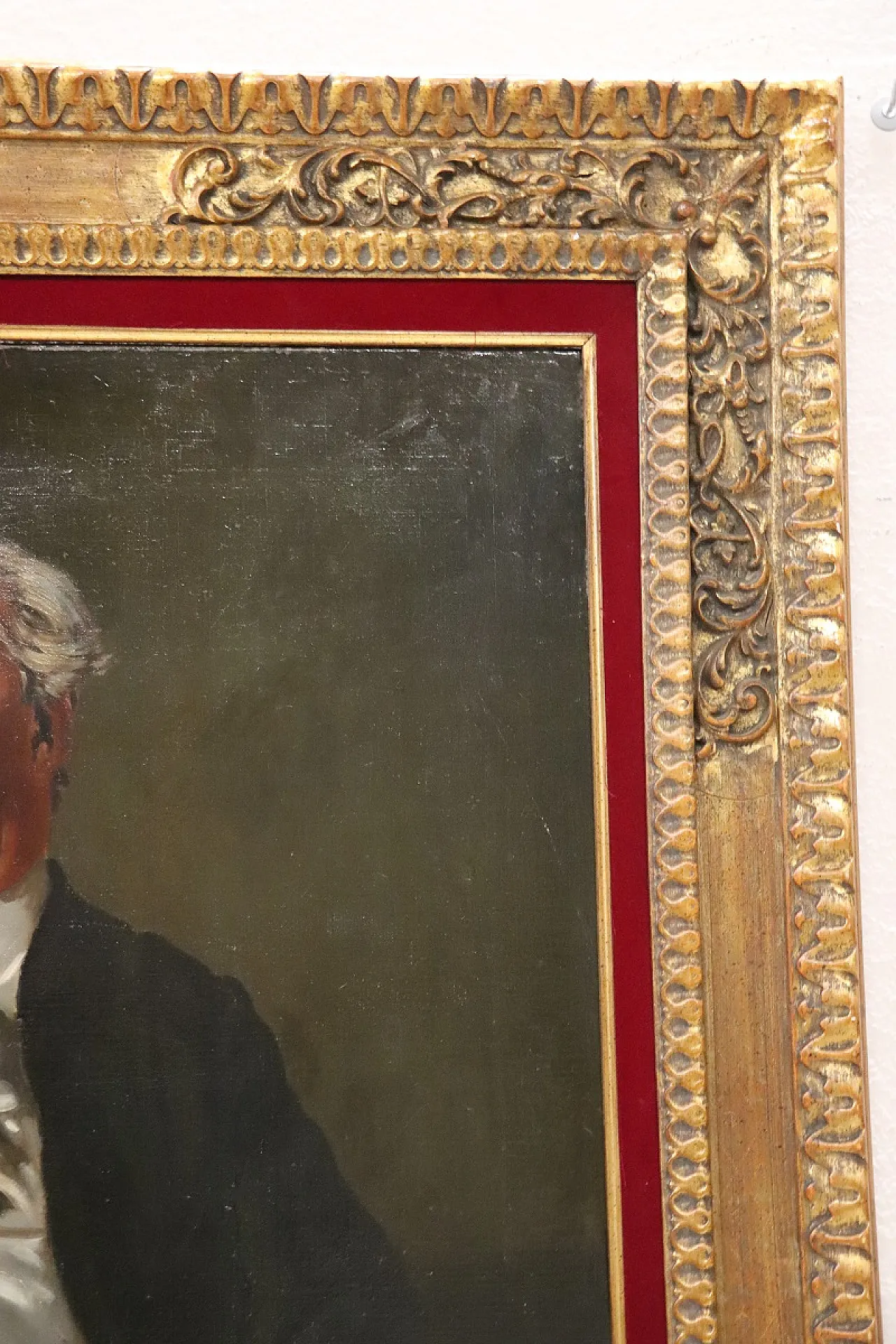 Olio su tela, ritratto di Mr. Minney, primi decenni '900 7