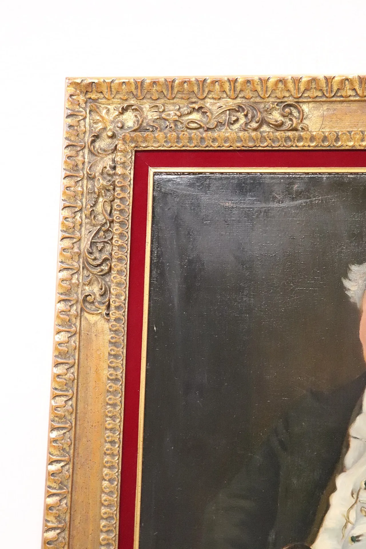 Olio su tela, ritratto di Mr. Minney, primi decenni '900 8