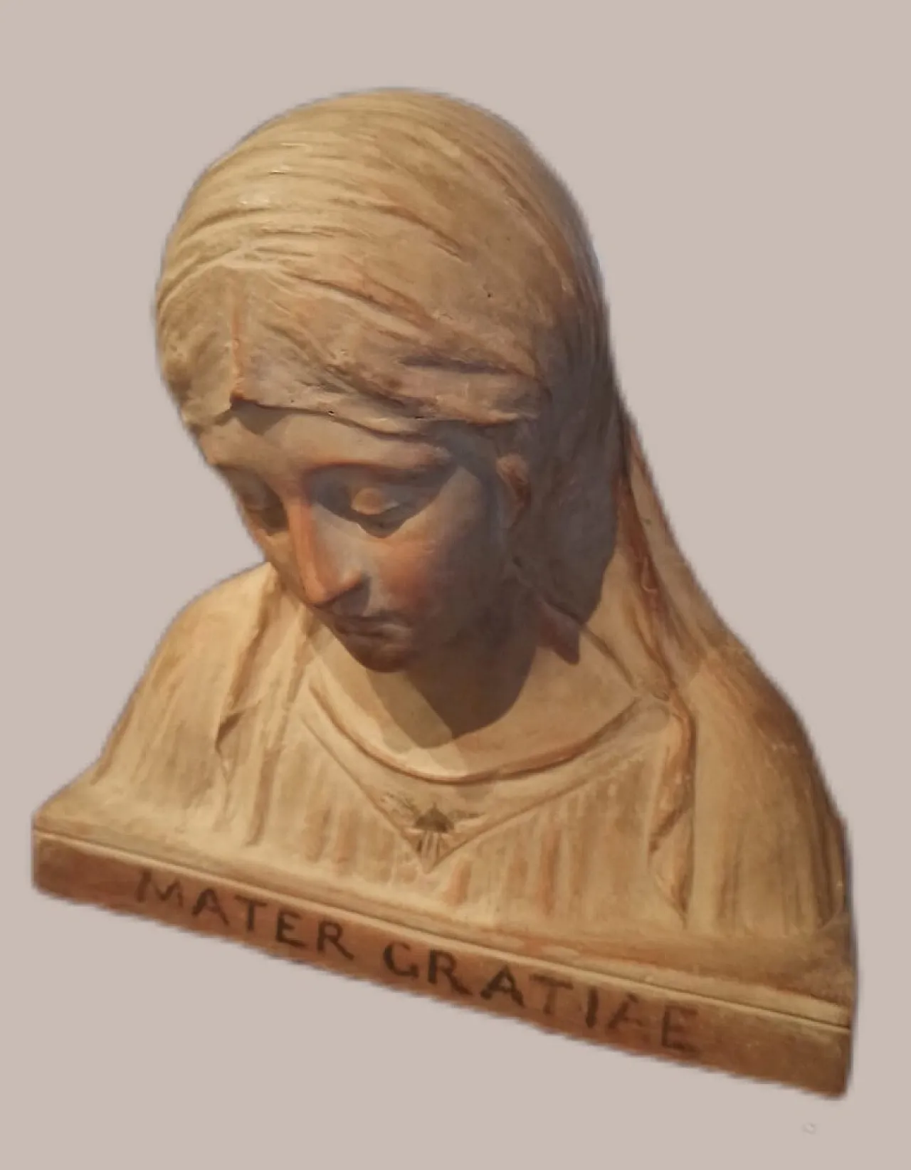 Terracotta bust of the Madonna by A. Neri, early 20th century 1