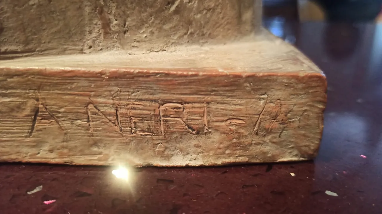 Terracotta bust of the Madonna by A. Neri, early 20th century 12