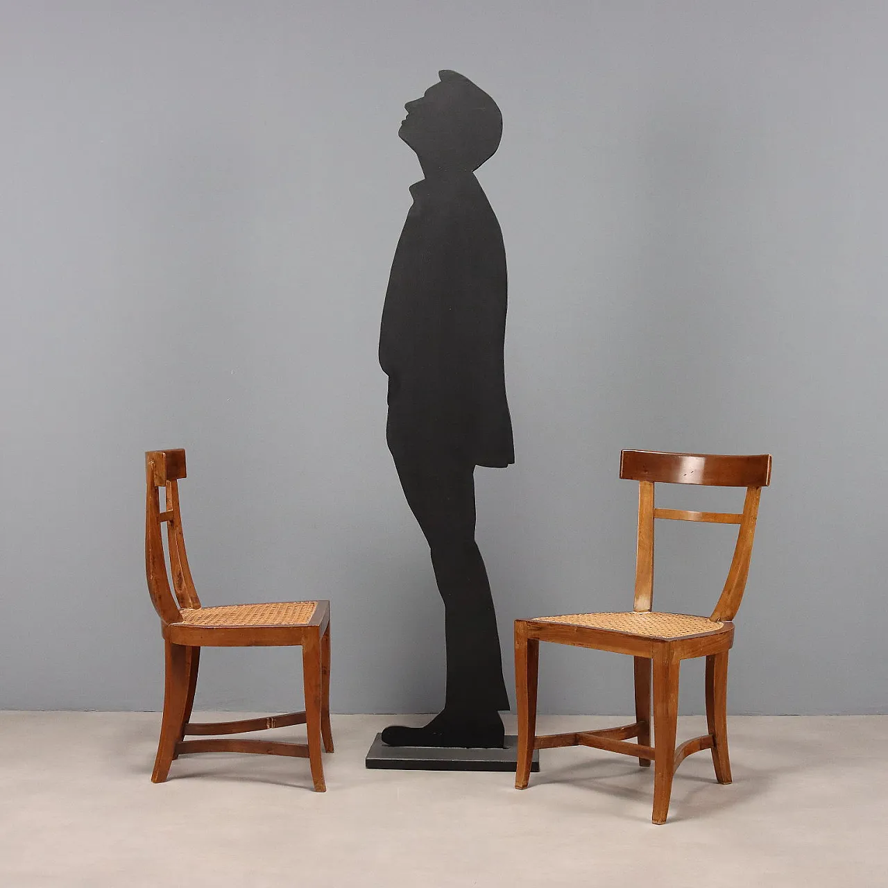 4 Sedie in noce, primo '800 2