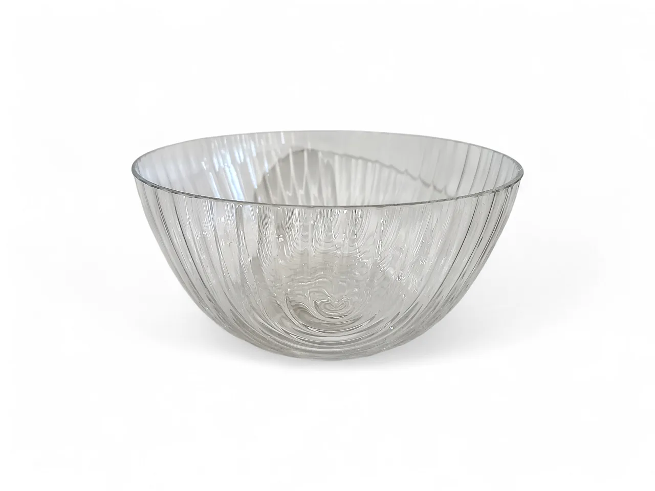 Ciotola Cristallo Decò Baccellata di Rosenthal, anni '70 26