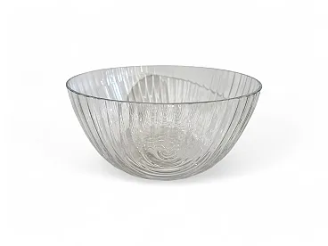 Ciotola Cristallo Decò Baccellata di Rosenthal, anni '70