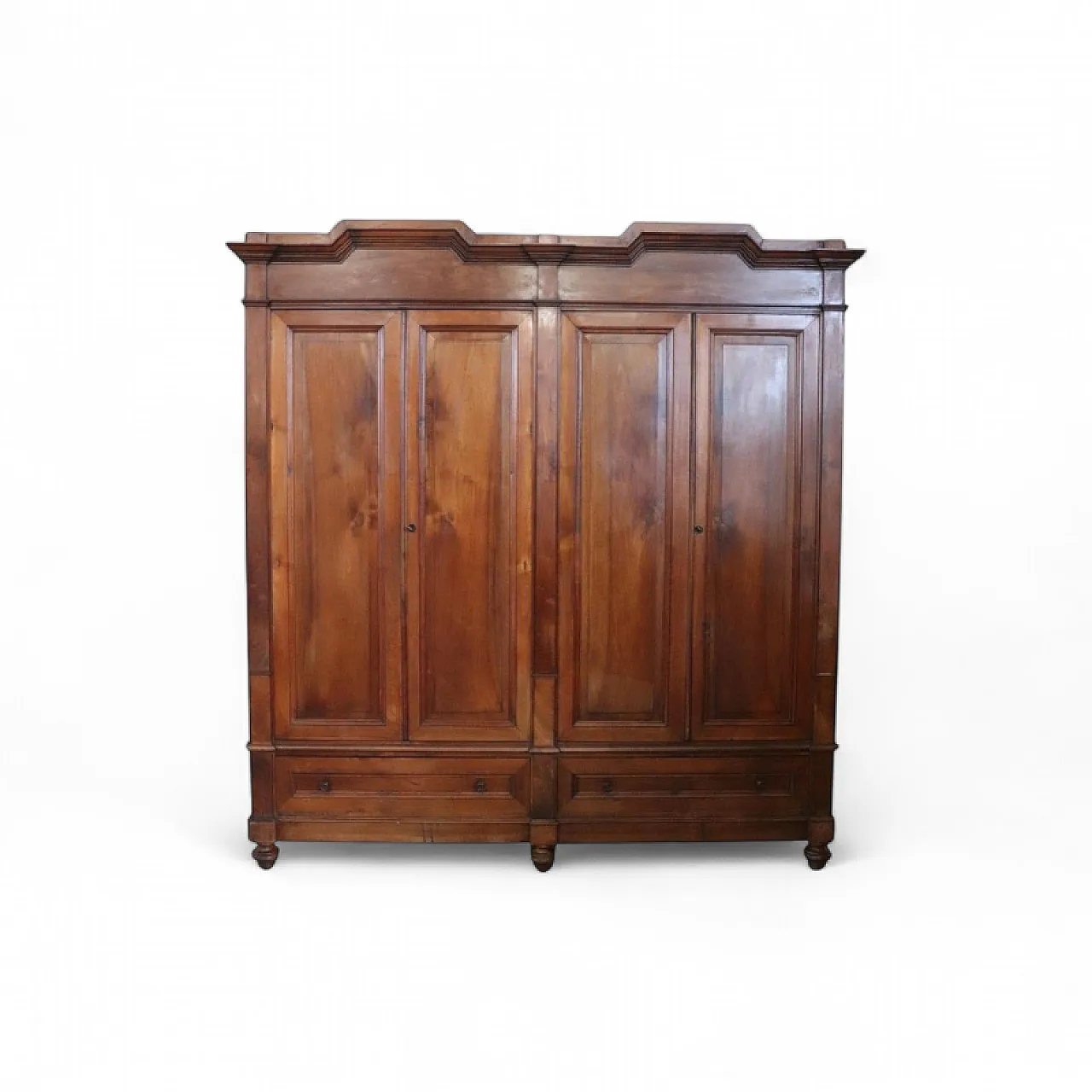 Wardrobe in solid walnut, 19th century 21