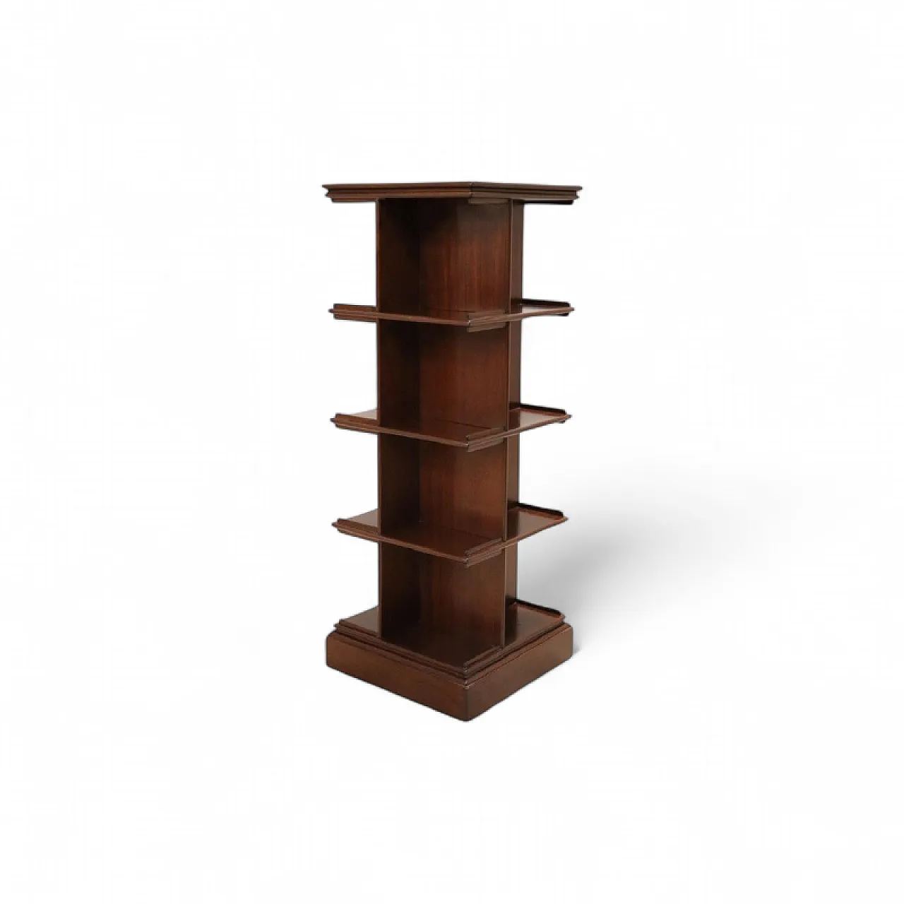 Revolving wooden bookcase, 1960s 10