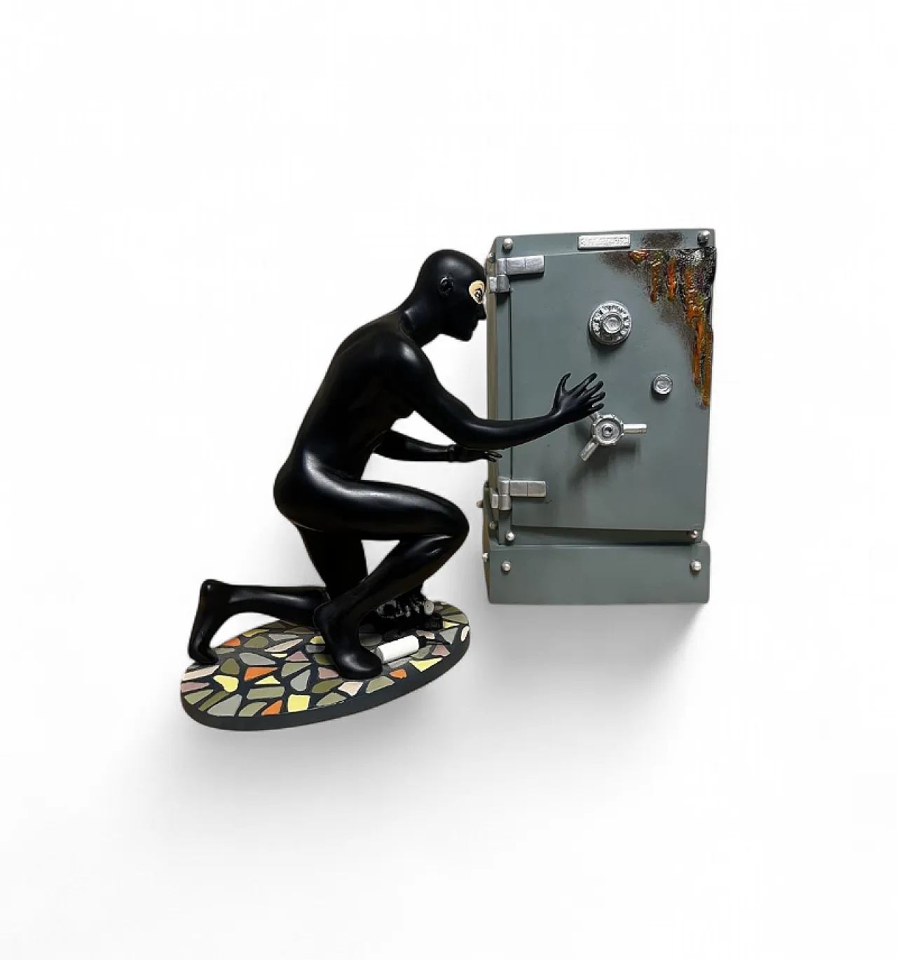 Coppia da collezione Diabolik with Safe in resina di Astorina, 2000 10