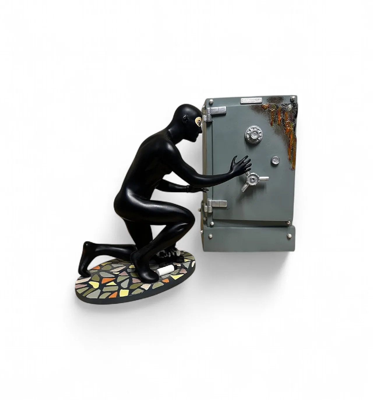 Coppia da collezione Diabolik with Safe in resina di Astorina, 2000 11