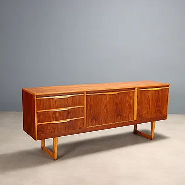 Credenza impiallacciata in teak, '900