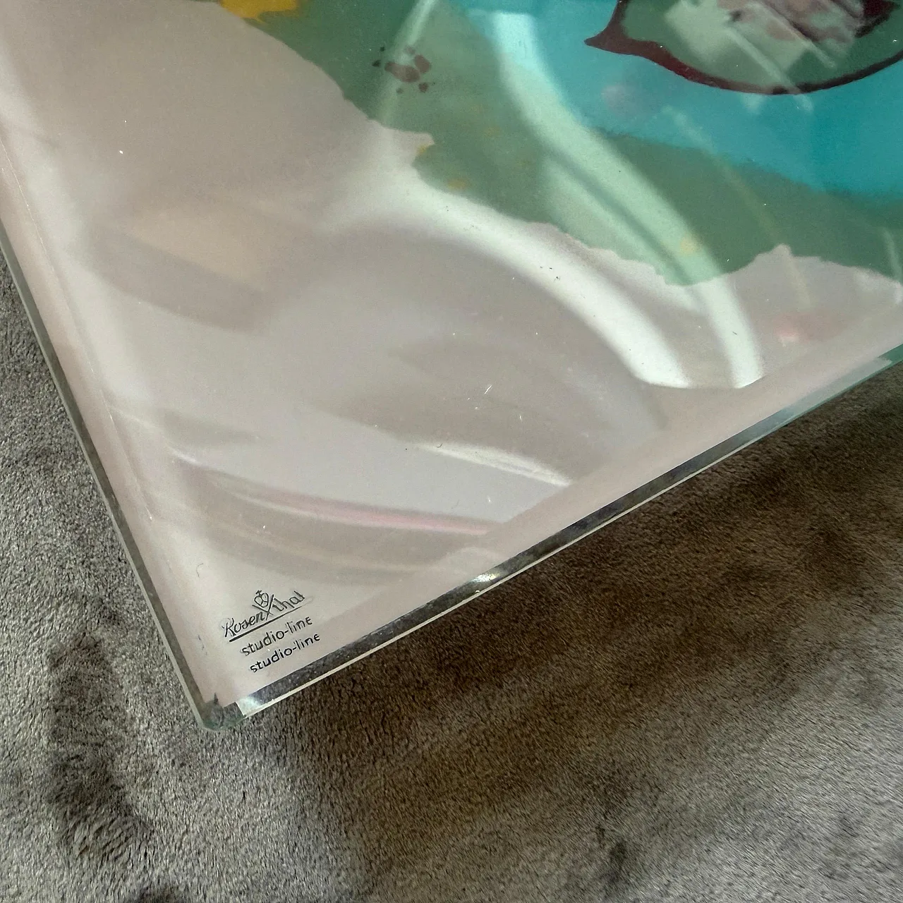 Vassoio in vetro Marylin Monroe di Andy Warhol per Rosenthal, anni '80 2