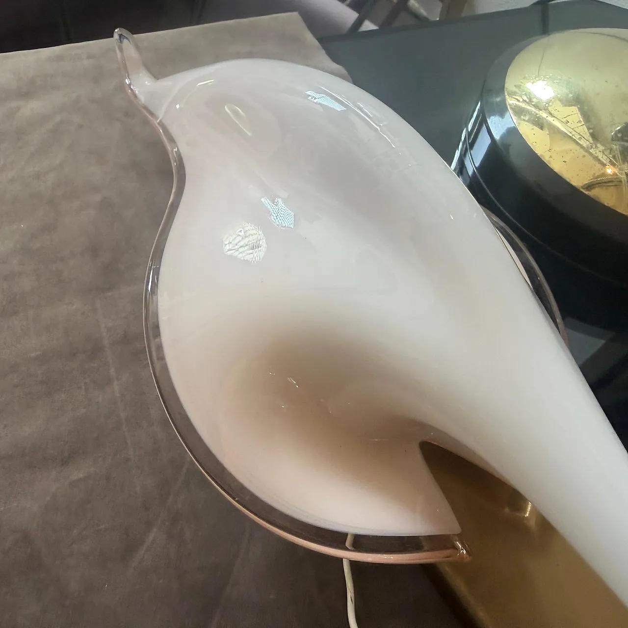 Pair of Murano glass leaf wall sconces by Franco Luce, 1970s 18