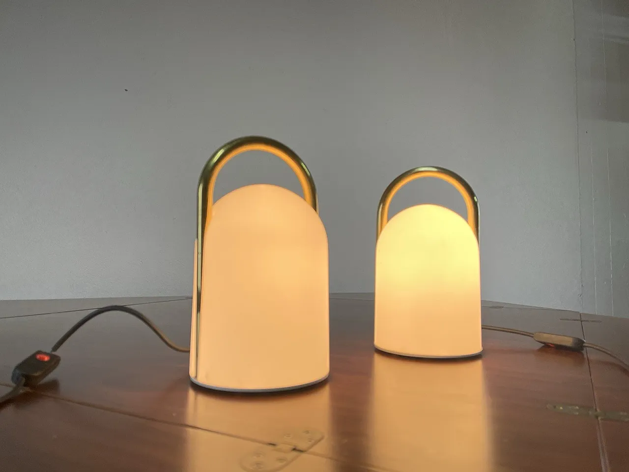 Pair of table lamps tender by Romolo Lanciani Tronconi, 1970s 15