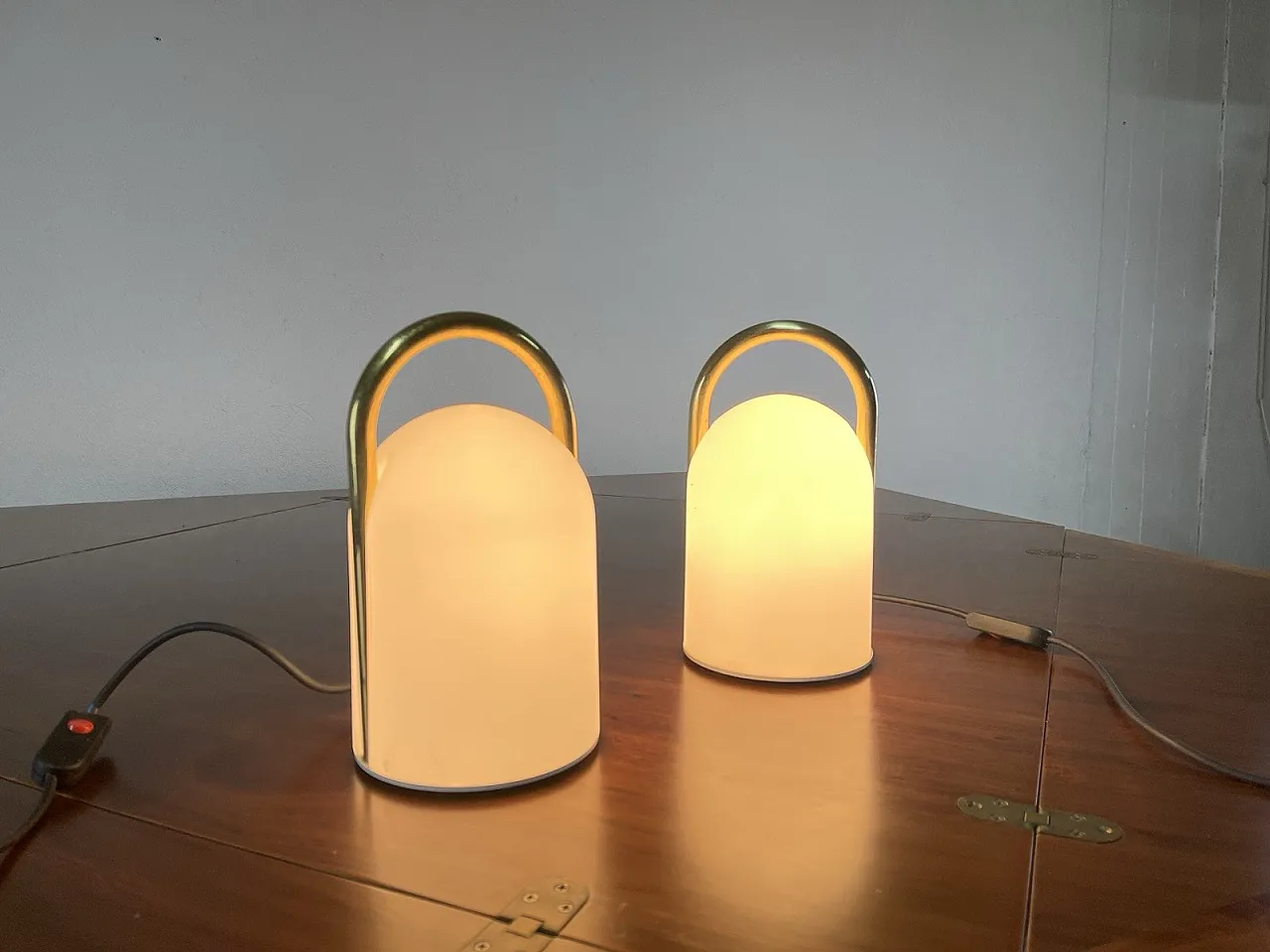Pair of table lamps tender by Romolo Lanciani Tronconi, 1970s 16