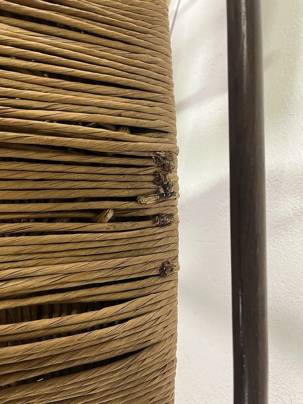 4 LS4/B wooden and rope chairs by Tito Agnoli, 1960s 18