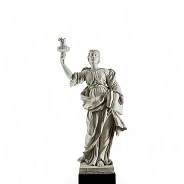 Allegoria della Sapienza, scultura in legno intagliato e dipinto, '700