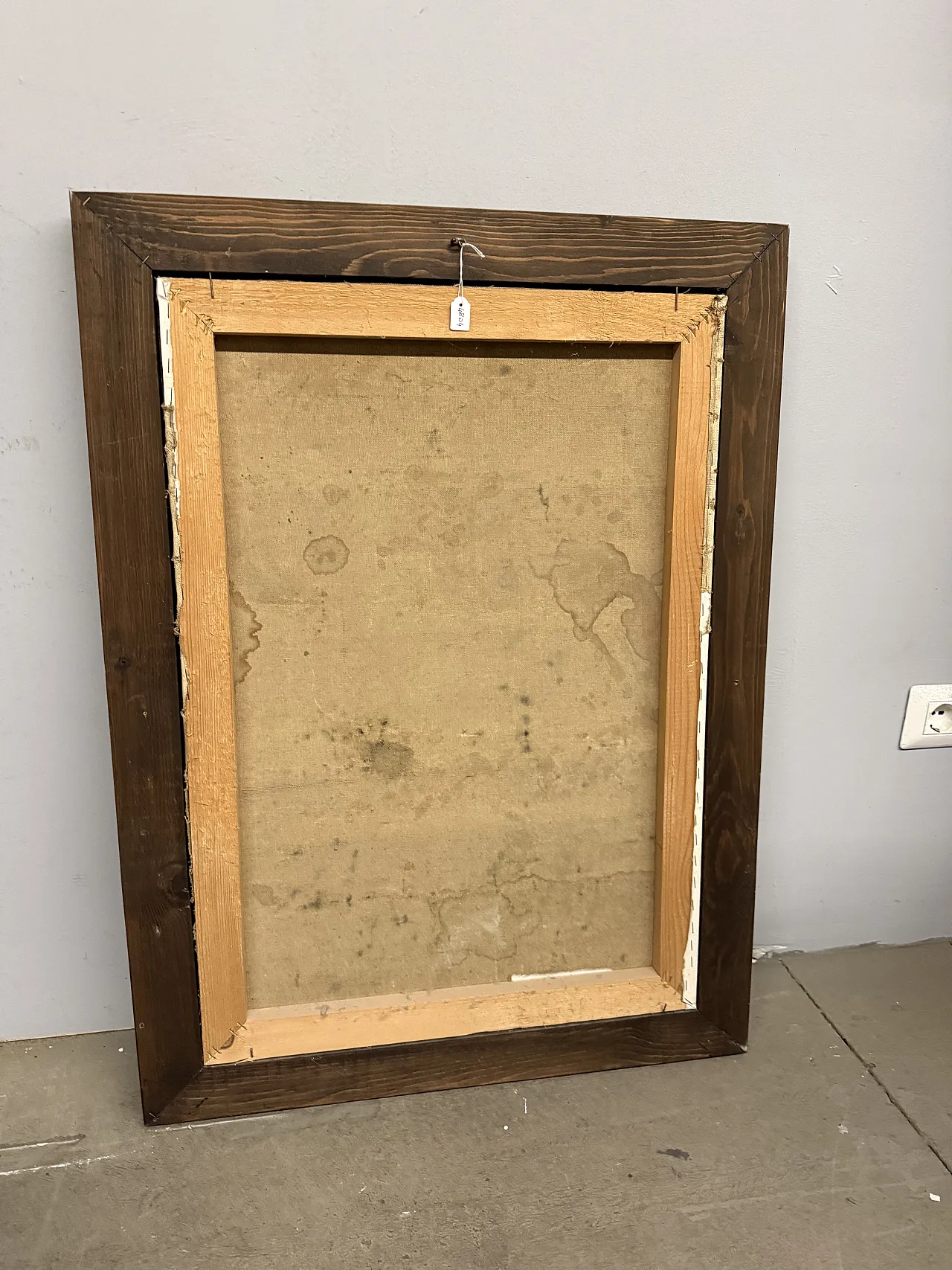 Dipinto olio su tela figura femminile Art Decò, Papini V., 1940 11