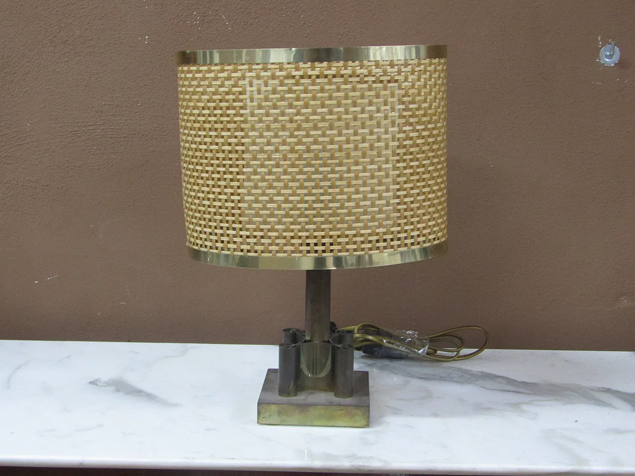 Brass lampshade, 70s 1