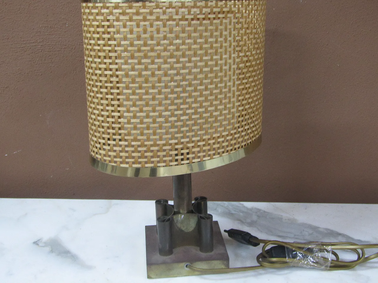 Brass lampshade, 70s 5