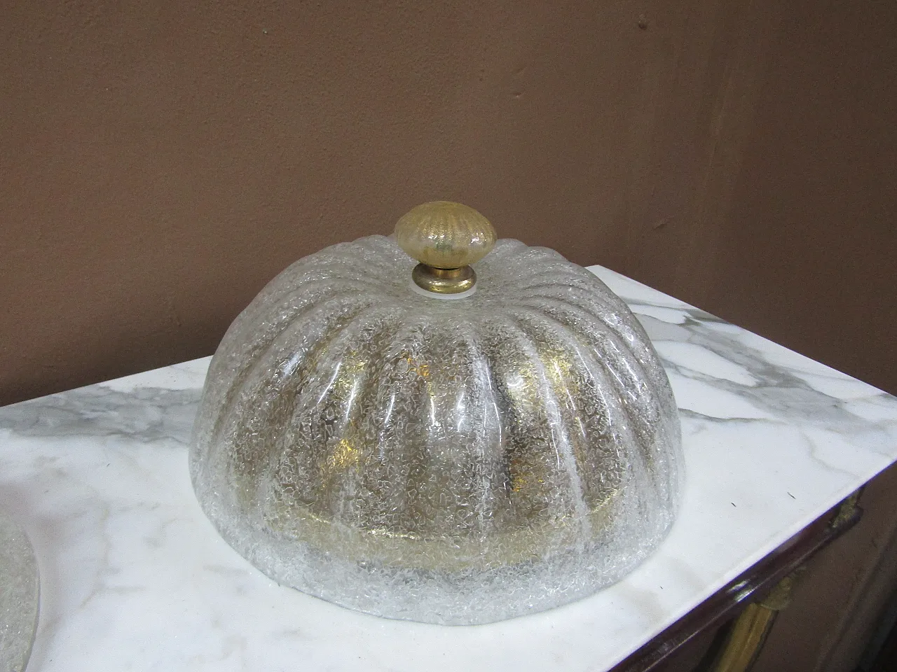 Coppia plafoniere di Murano, anni '70 4