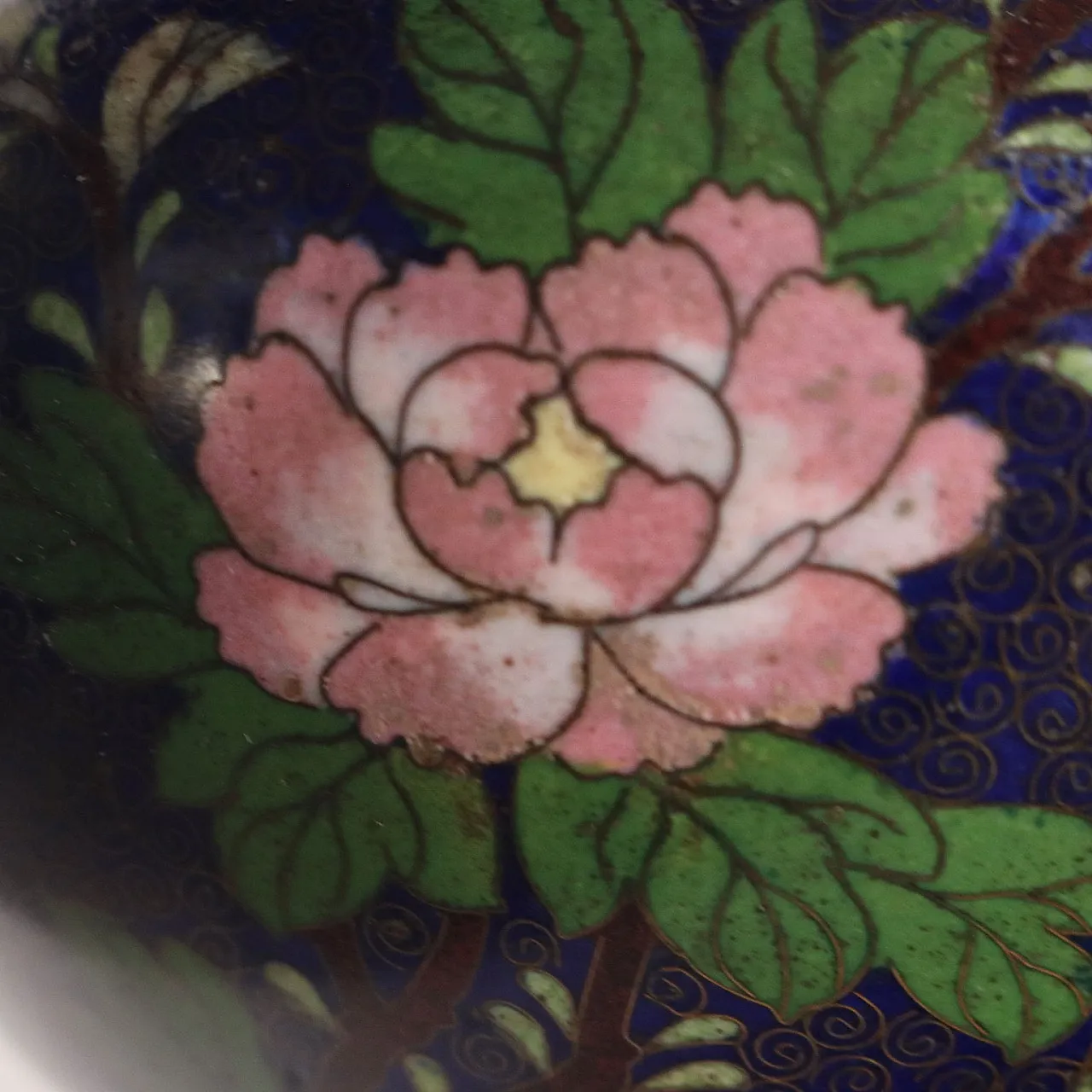 Vaso decorato con smalti cloisonné, '900 4