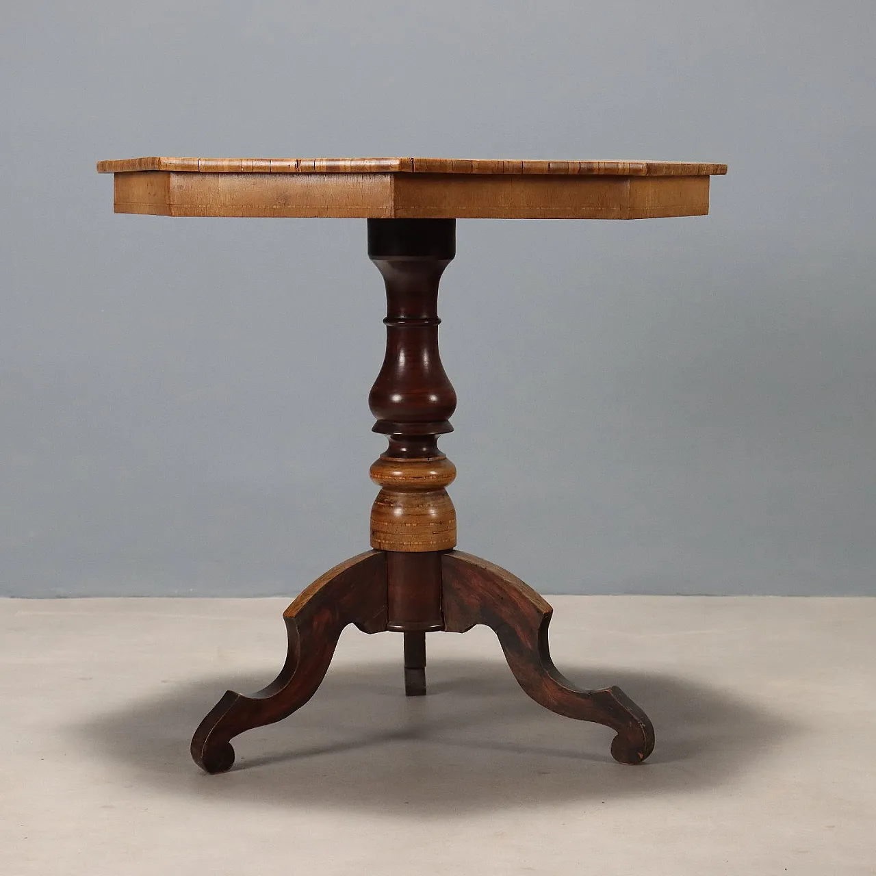 Tavolino in noce, fine '800 8
