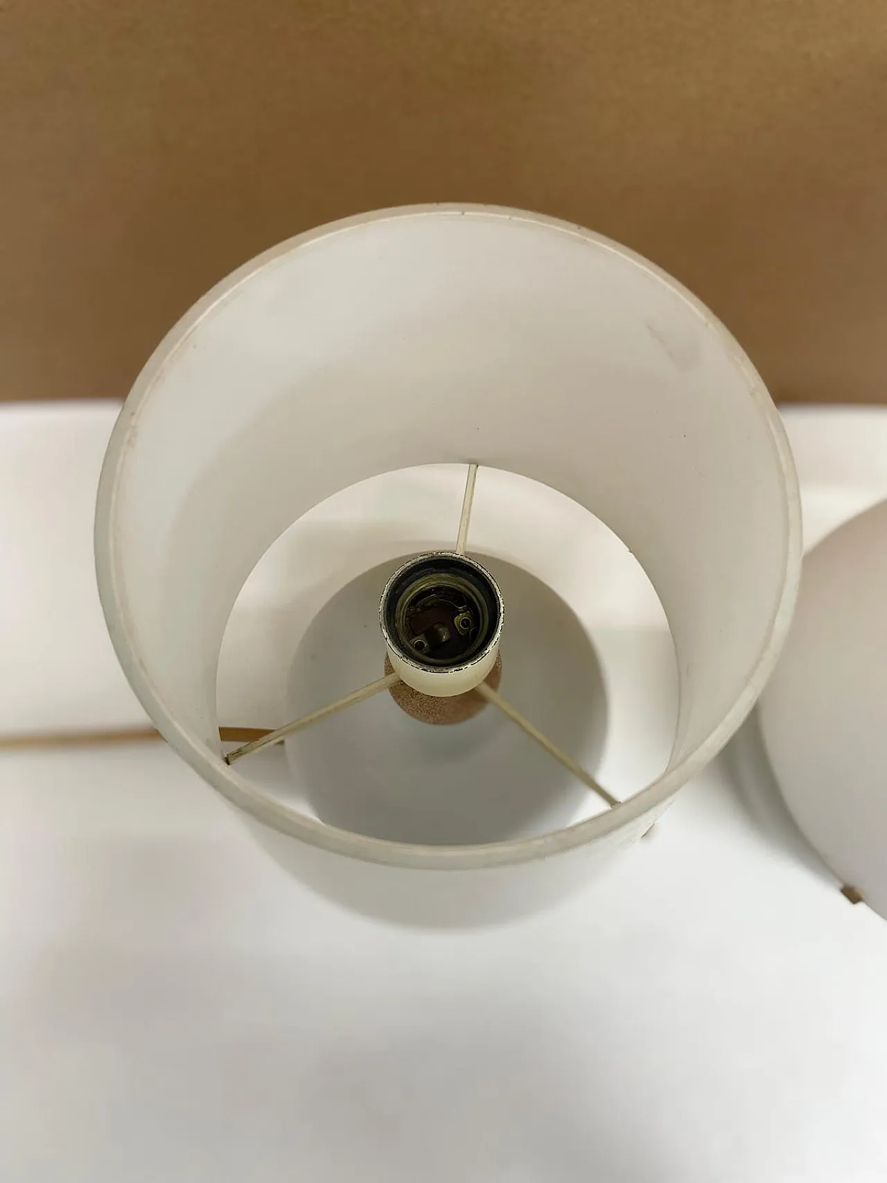 Pair of small glass table lamps by Max Ingrand, 70s 5