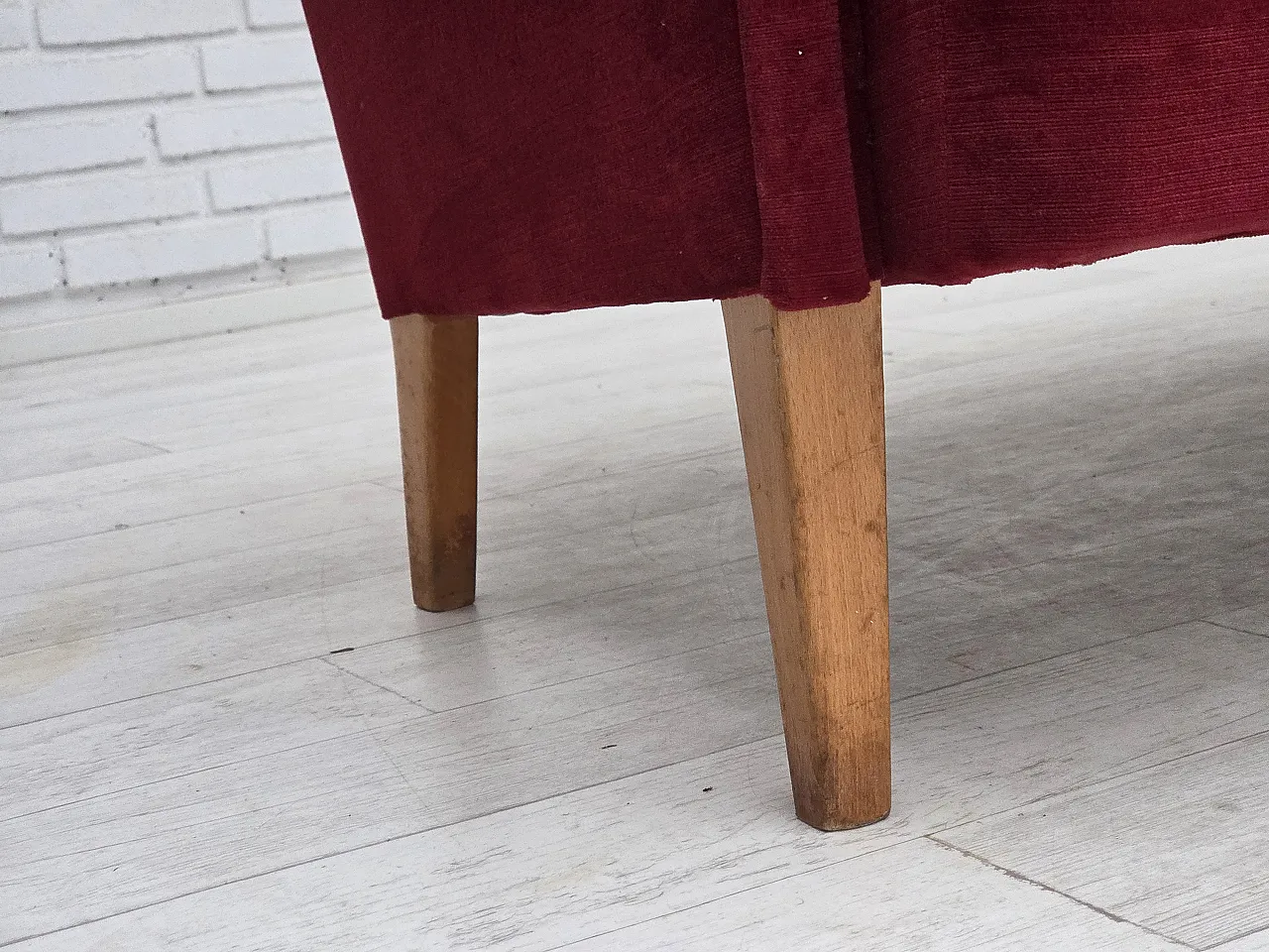 Divano svedese a 2 posti di Dux Sweden in velluto, anni '60 4