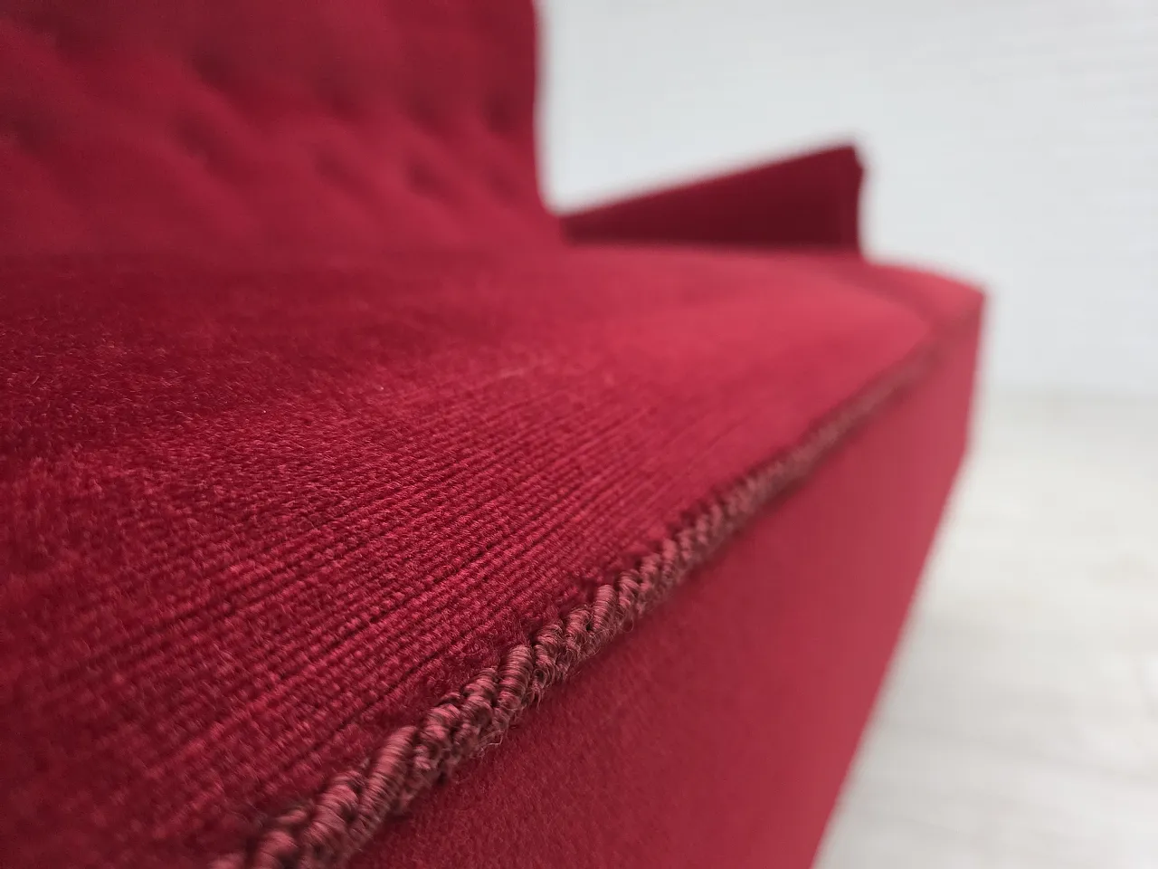 Divano svedese a 2 posti di Dux Sweden in velluto, anni '60 9