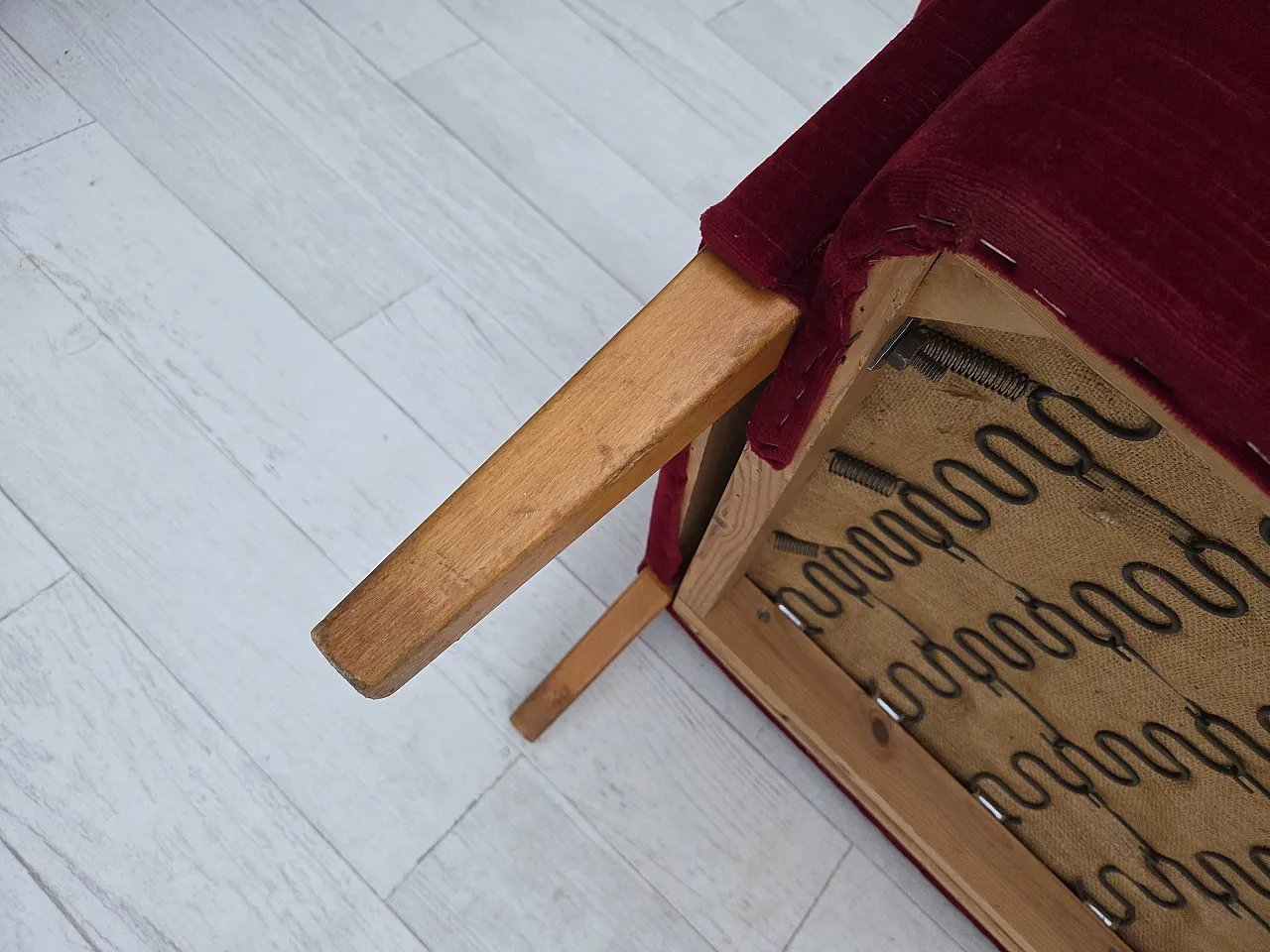 Divano svedese a 2 posti di Dux Sweden in velluto, anni '60 18