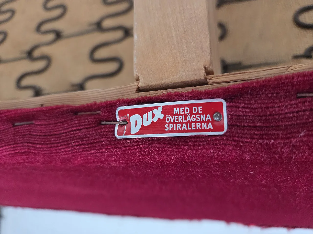 Divano svedese a 2 posti di Dux Sweden in velluto, anni '60 19