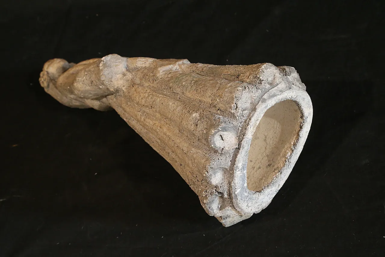 Oriental Japanese lady sculpture, ancient clay, early 20th century 1